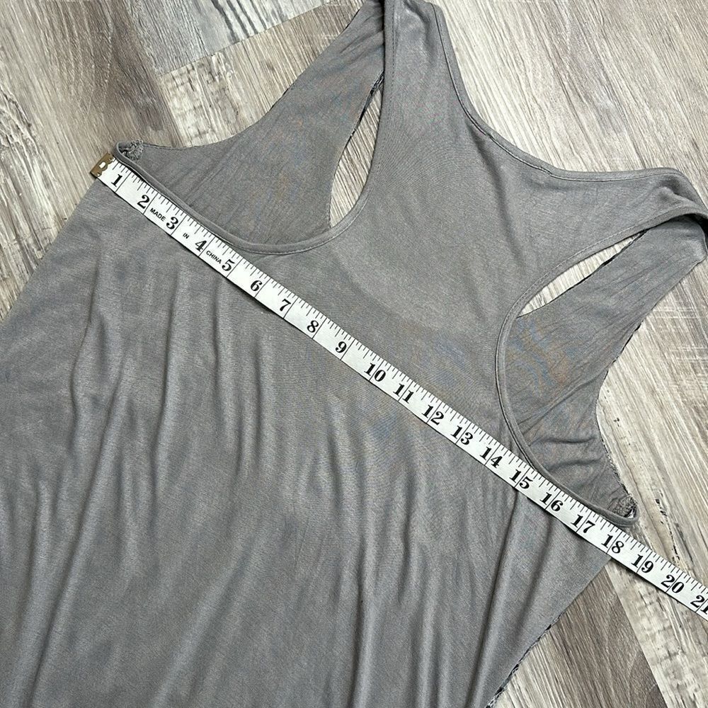 Matty M silver sequence, scoop neck tank top |size large | WA-1589 - Picture 7 of 8